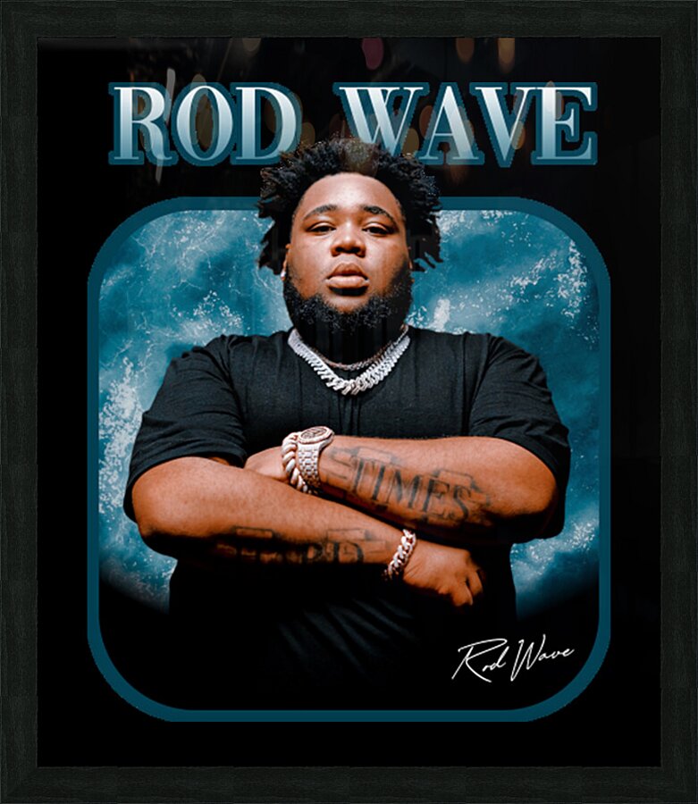 Rod wave 51 Picture Frame print