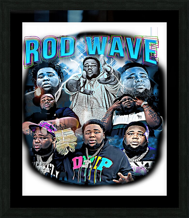 Rod wave 53 Picture Frame print