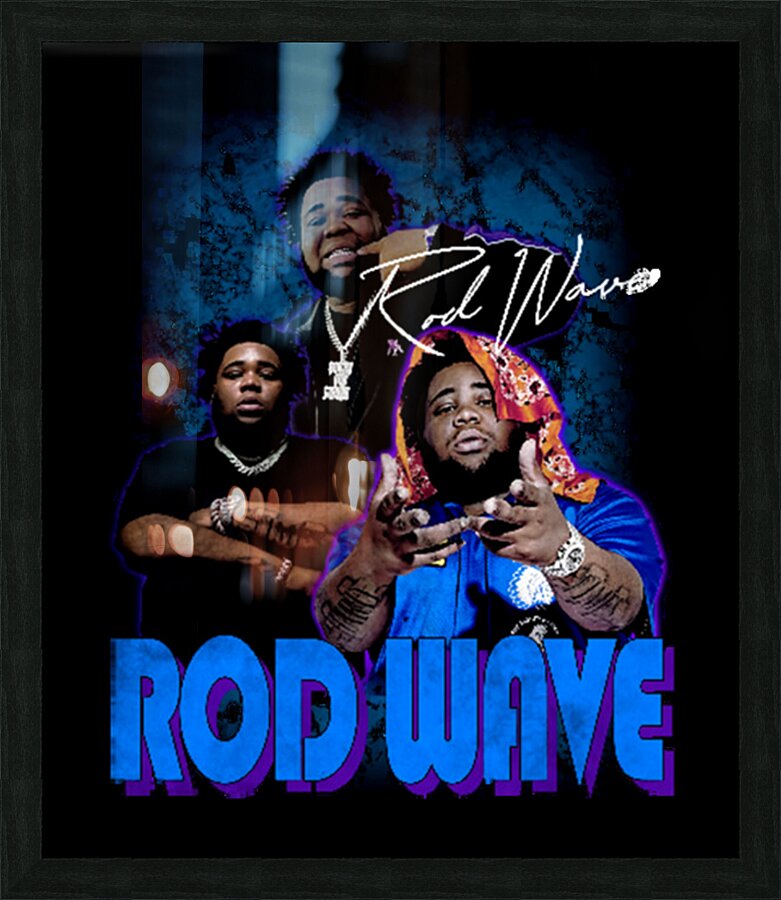 Rod wave 54 Picture Frame print