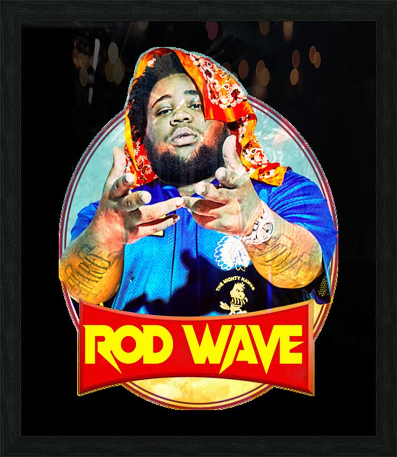 Rod wave 71 Picture Frame print