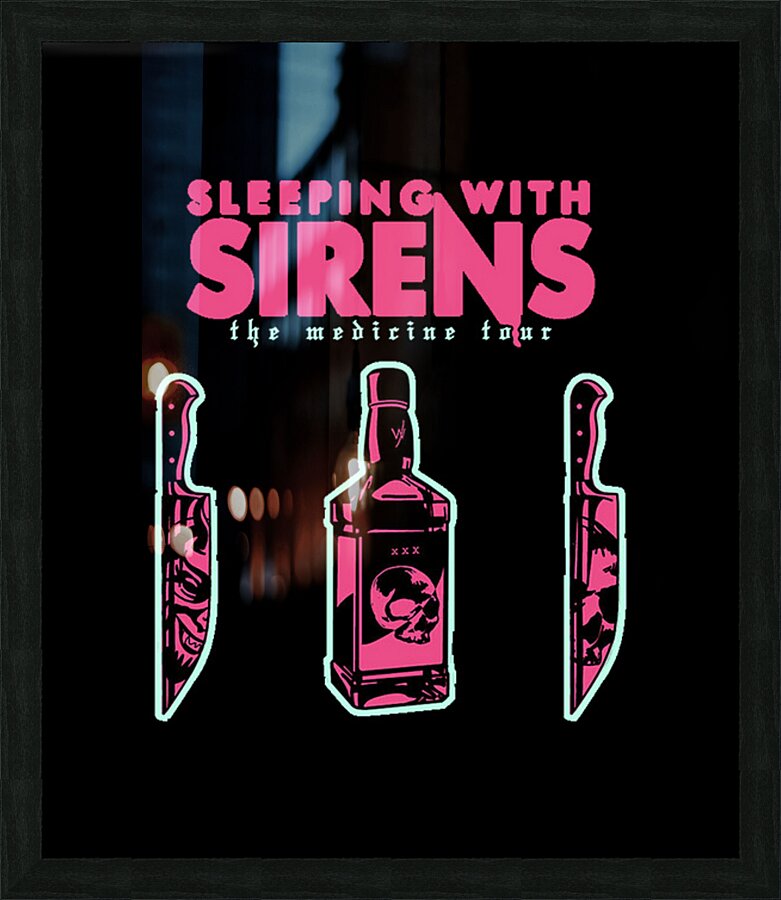 sleeping with sirens 5 Picture Frame print