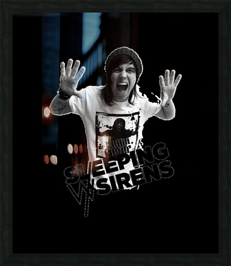 sleeping with sirens 9 Picture Frame print
