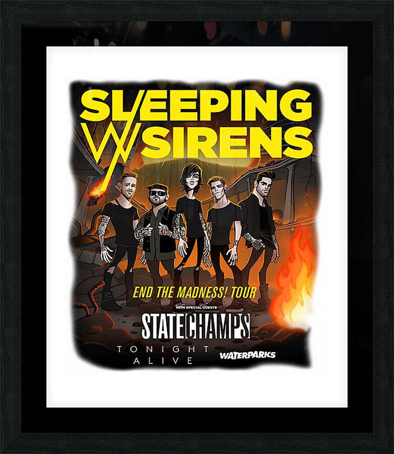 sleeping with sirens 27 Picture Frame print