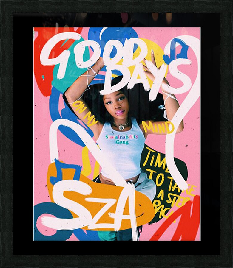 SZA 19 Picture Frame print