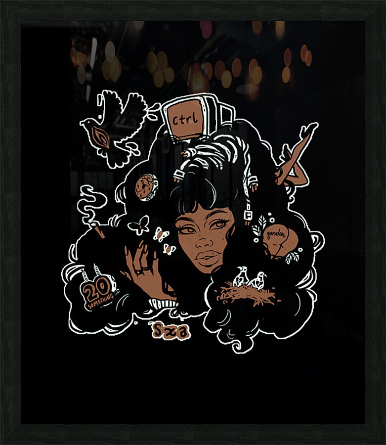 SZA 40 Picture Frame print