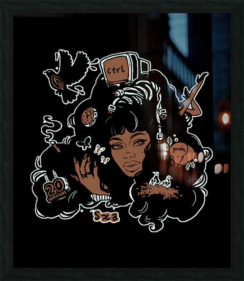 SZA 54 Picture Frame print
