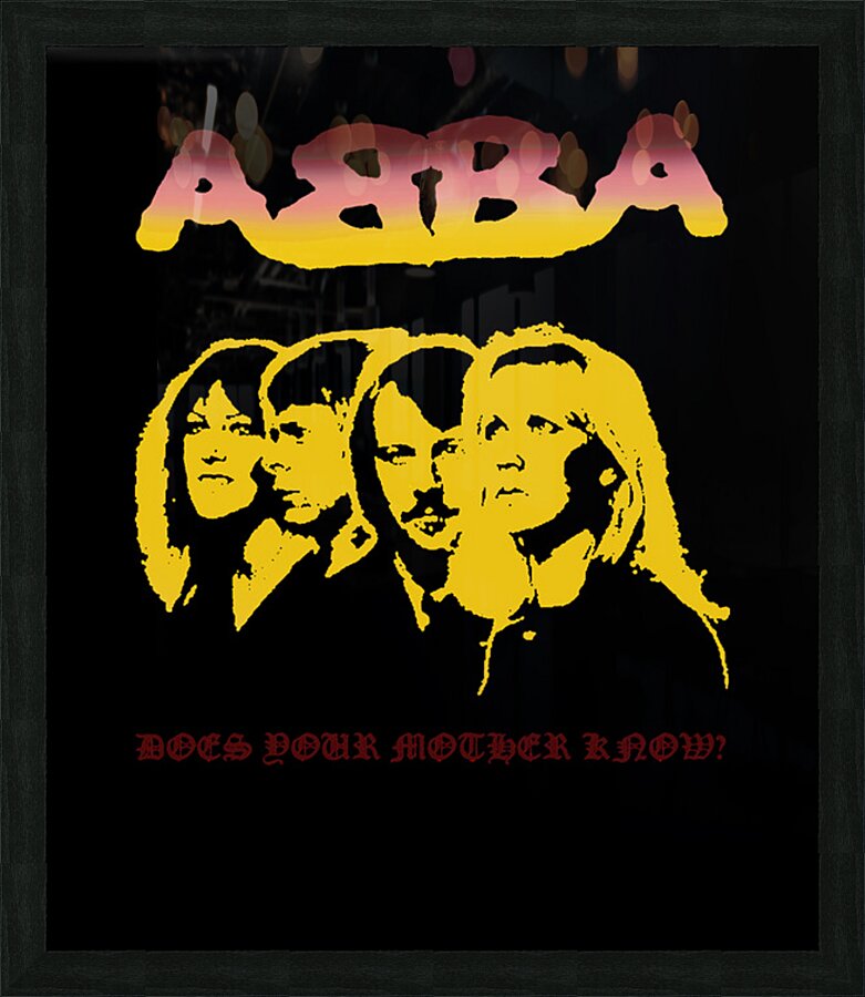 ABBA 7 Picture Frame print