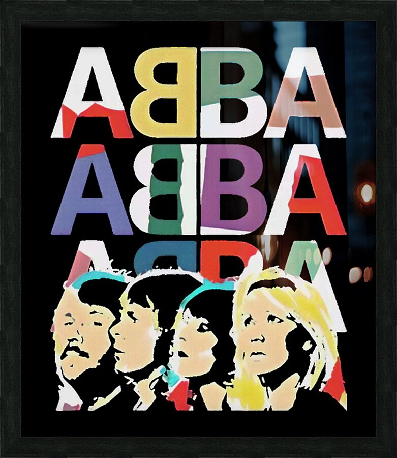 ABBA 9 Picture Frame print