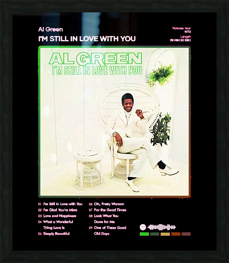 Al Green 24 Picture Frame print