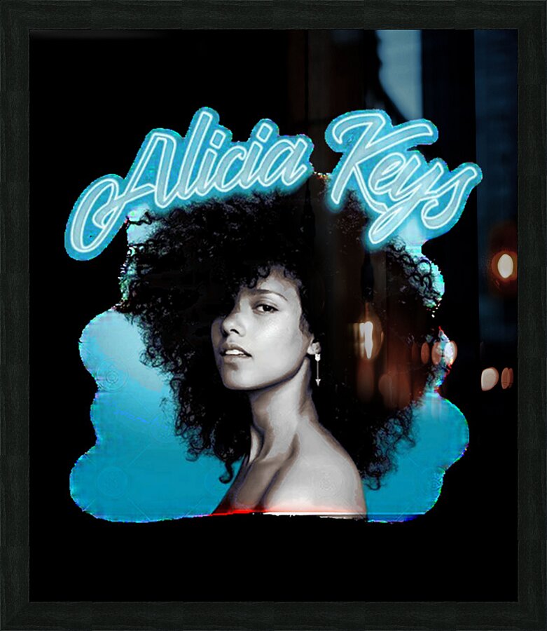 Alicia Keys 4 Picture Frame print