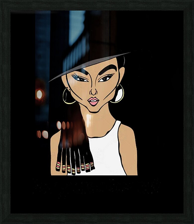 Alicia Keys 9 Picture Frame print