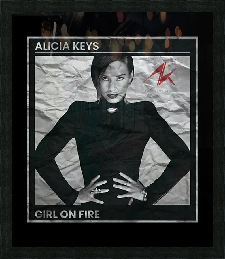 Alicia Keys 13 Picture Frame print