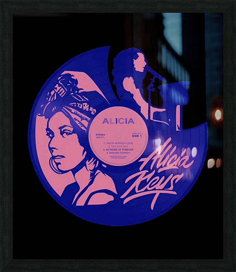 Alicia Keys 25 Picture Frame print
