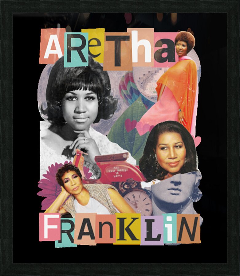 Aretha Franklin 3 Picture Frame print