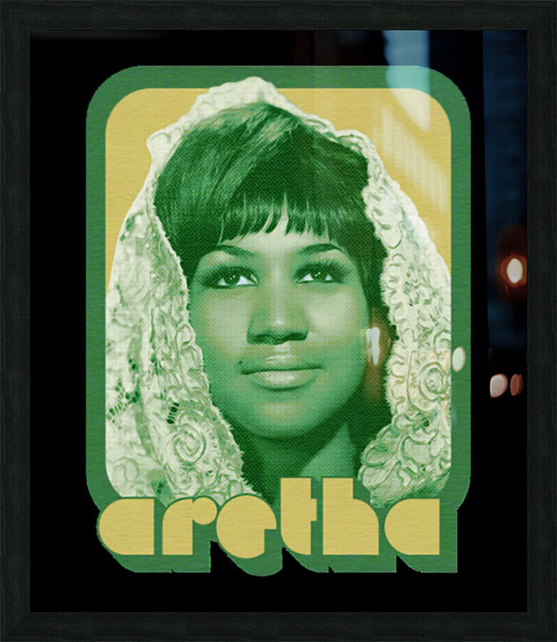 Aretha Franklin 13 Picture Frame print