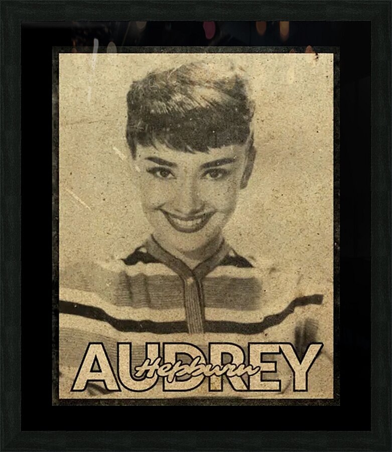 Audrey Hepburn 13 Picture Frame print