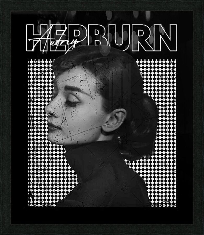 Audrey Hepburn 21 Picture Frame print