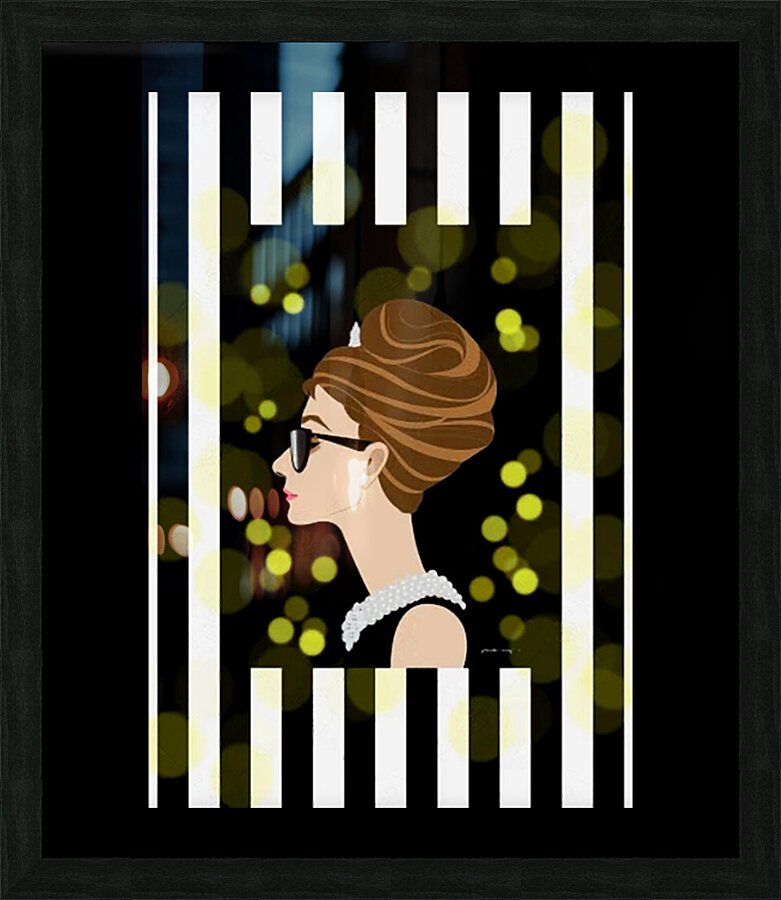 Audrey Hepburn 49 Picture Frame print