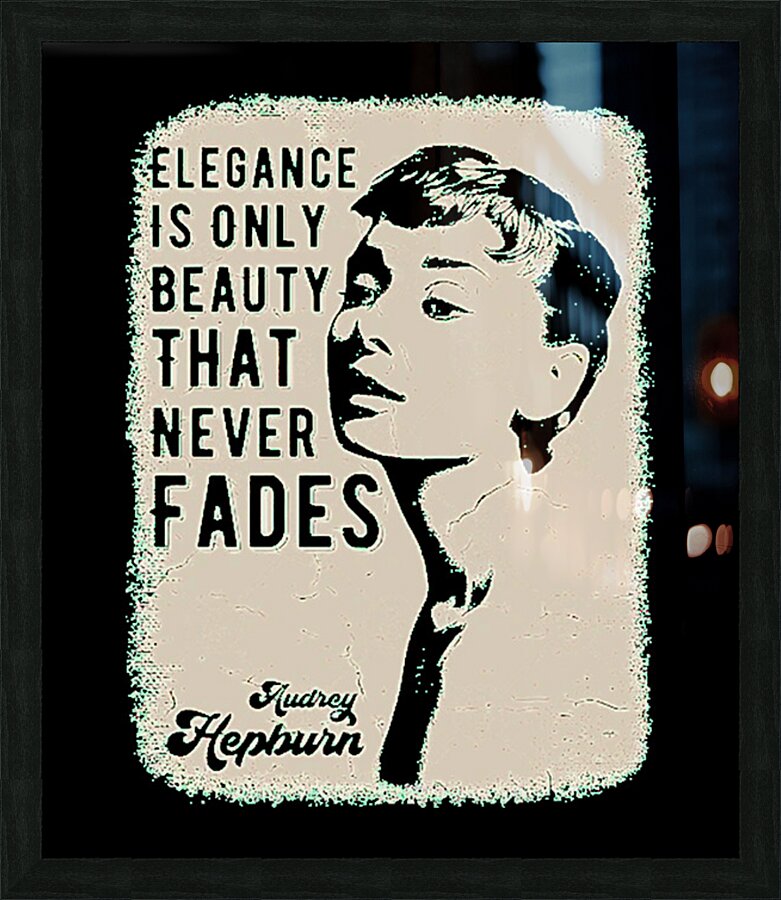 Audrey Hepburn 60 Picture Frame print