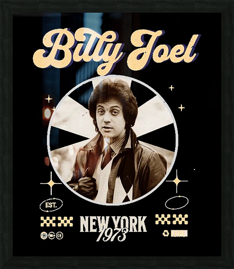 Billy Joel 9 Picture Frame print