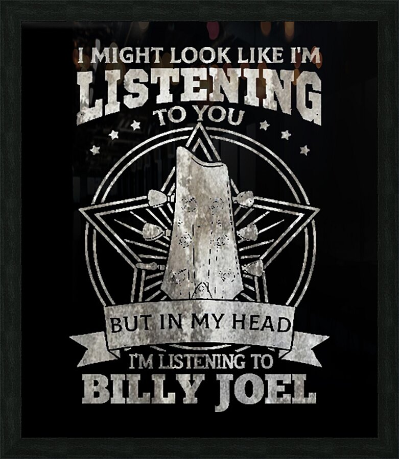 Billy Joel 15 Picture Frame print