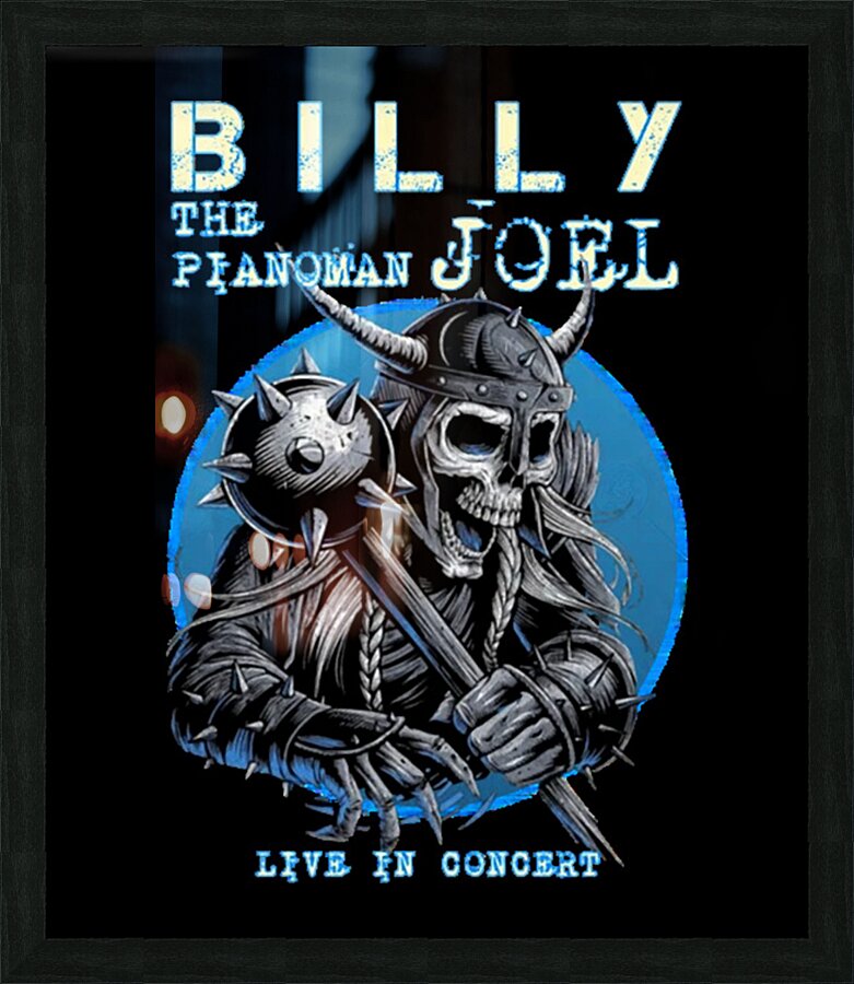 Billy Joel 18 Picture Frame print
