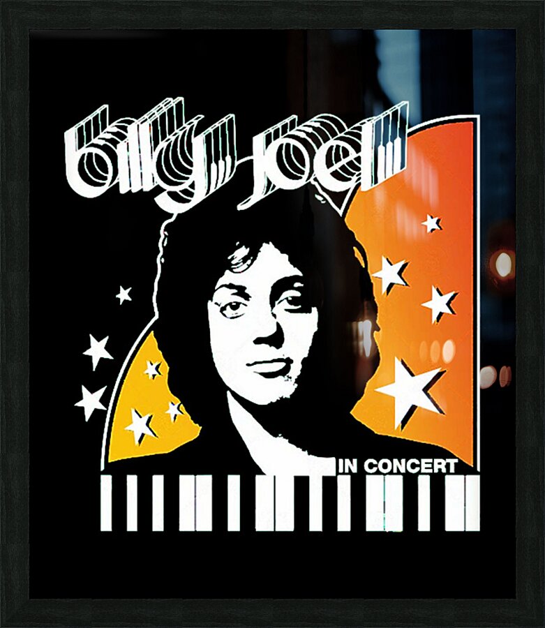 Billy Joel 19 Picture Frame print