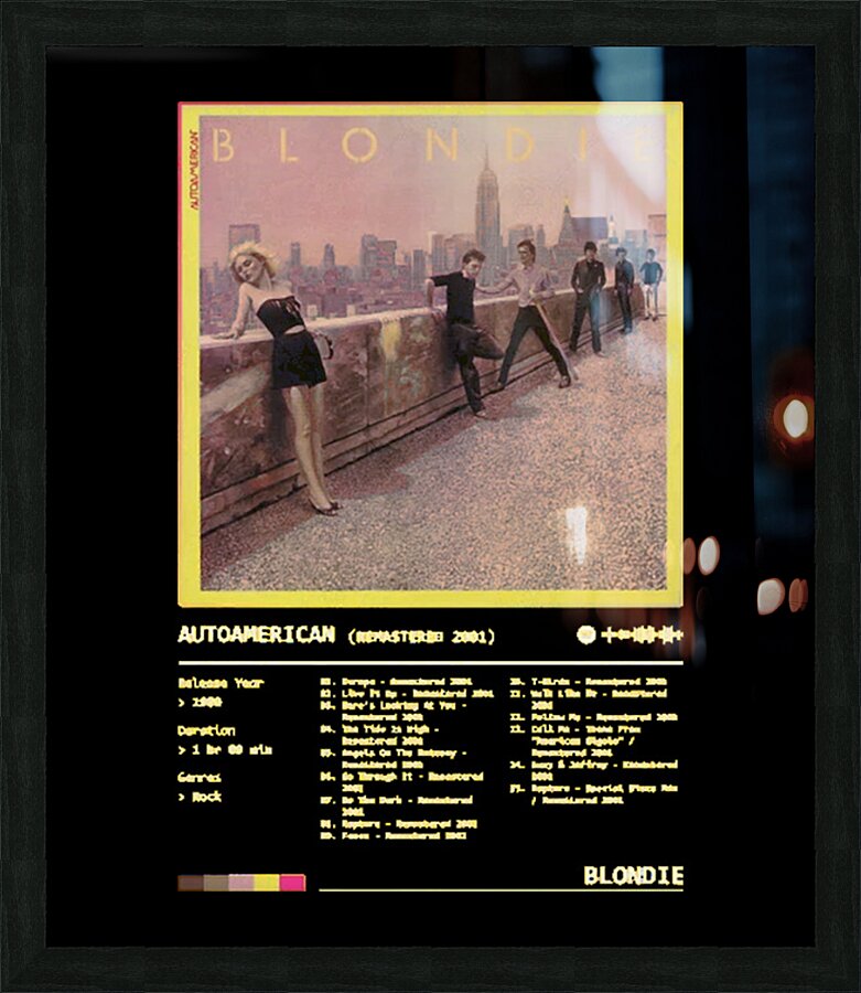 Blondie 9 Picture Frame print