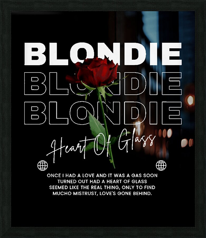Blondie 11 Picture Frame print