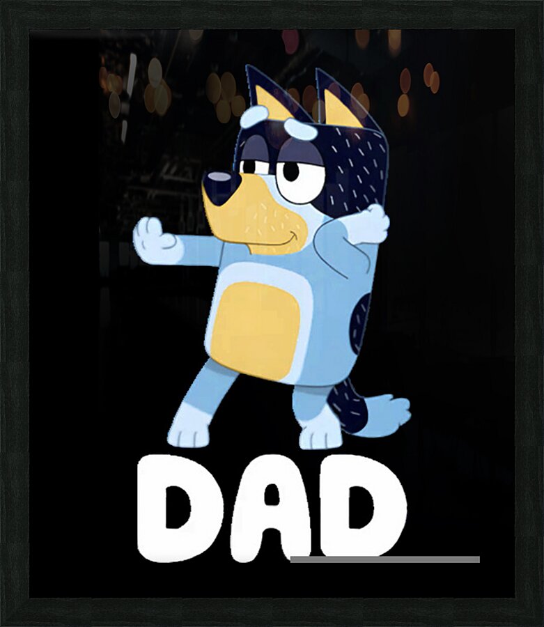 Bluey 2 Picture Frame print