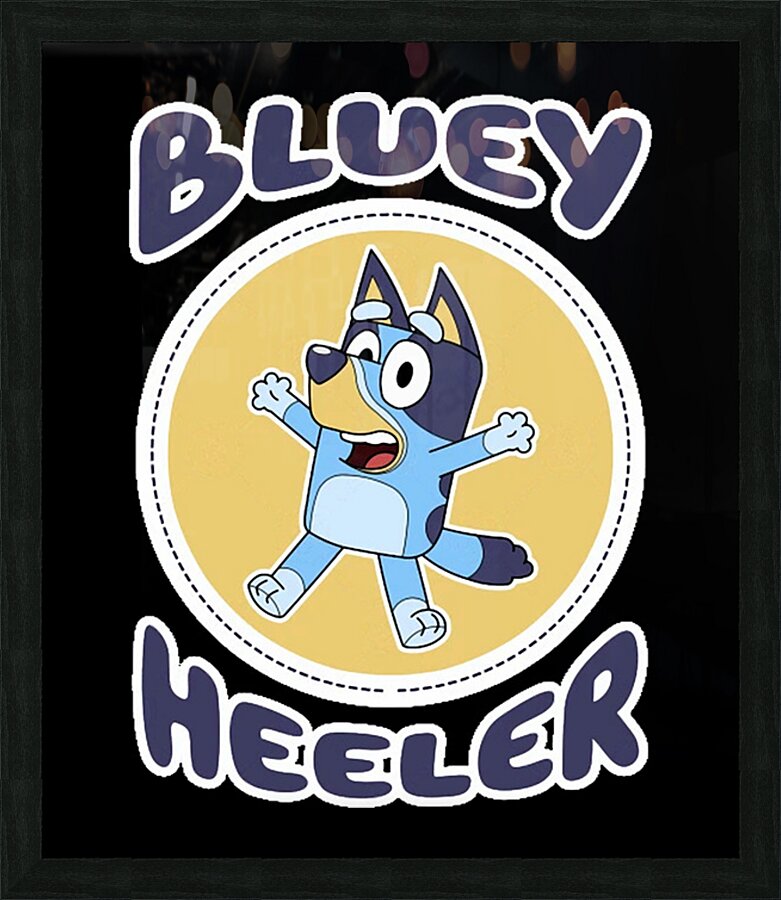 Bluey 10 Picture Frame print