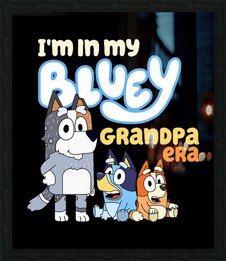 Bluey 11 Picture Frame print