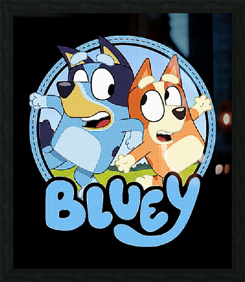 Bluey 12 Picture Frame print