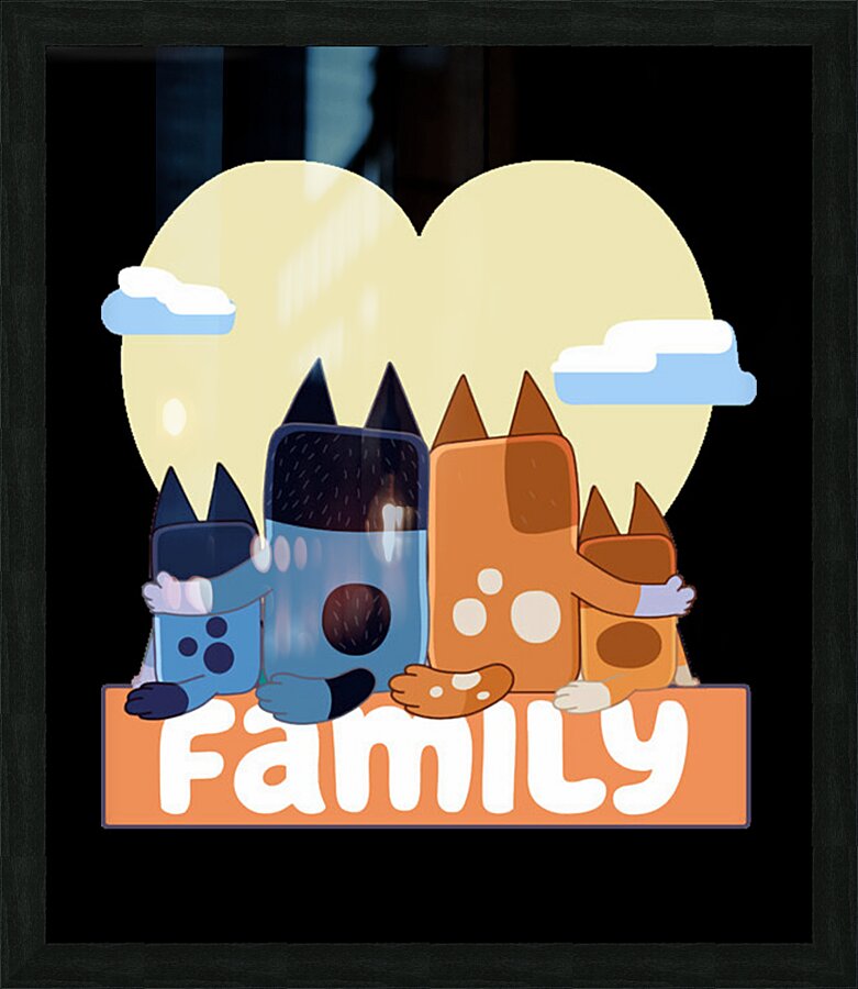 Bluey 14 Picture Frame print