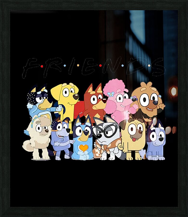 Bluey 24 Picture Frame print