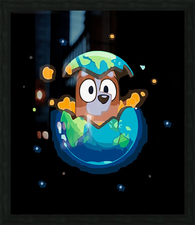 Bluey 25 Picture Frame print