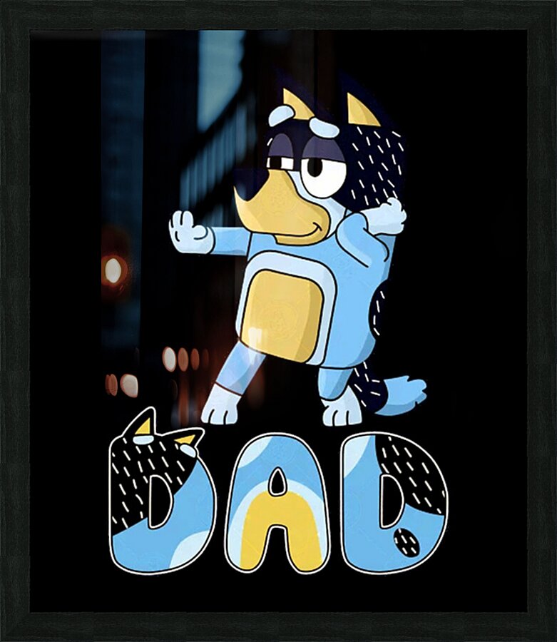 Bluey 39 Picture Frame print