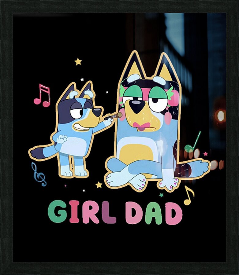 Bluey 40 Picture Frame print