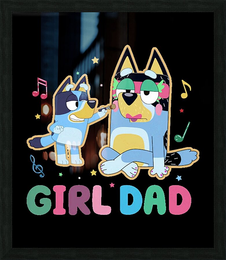 Bluey 45 Picture Frame print