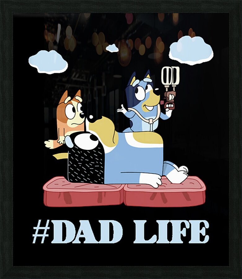 Bluey 47 Picture Frame print