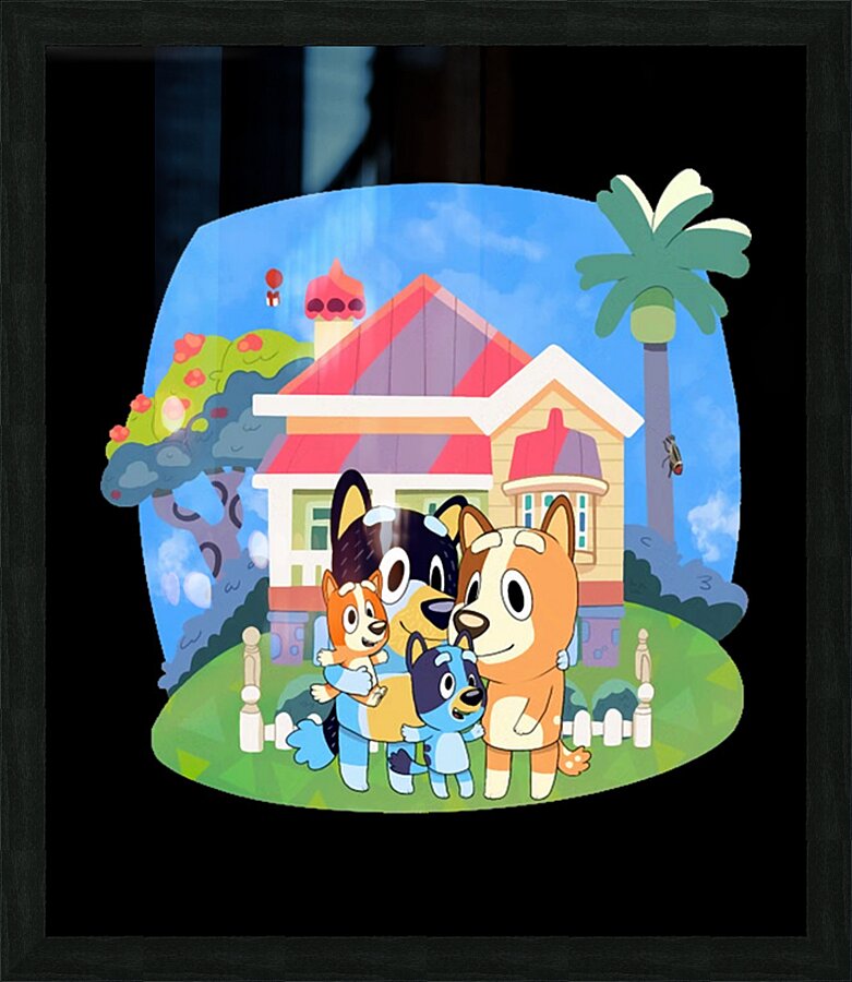 Bluey 49 Picture Frame print