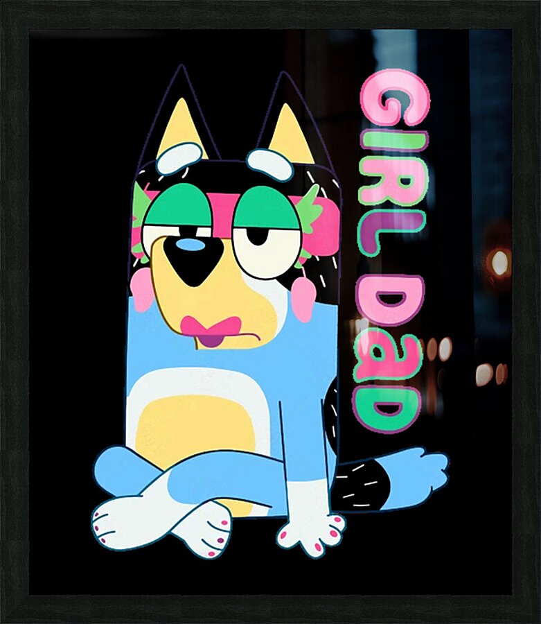 Bluey 53 Picture Frame print