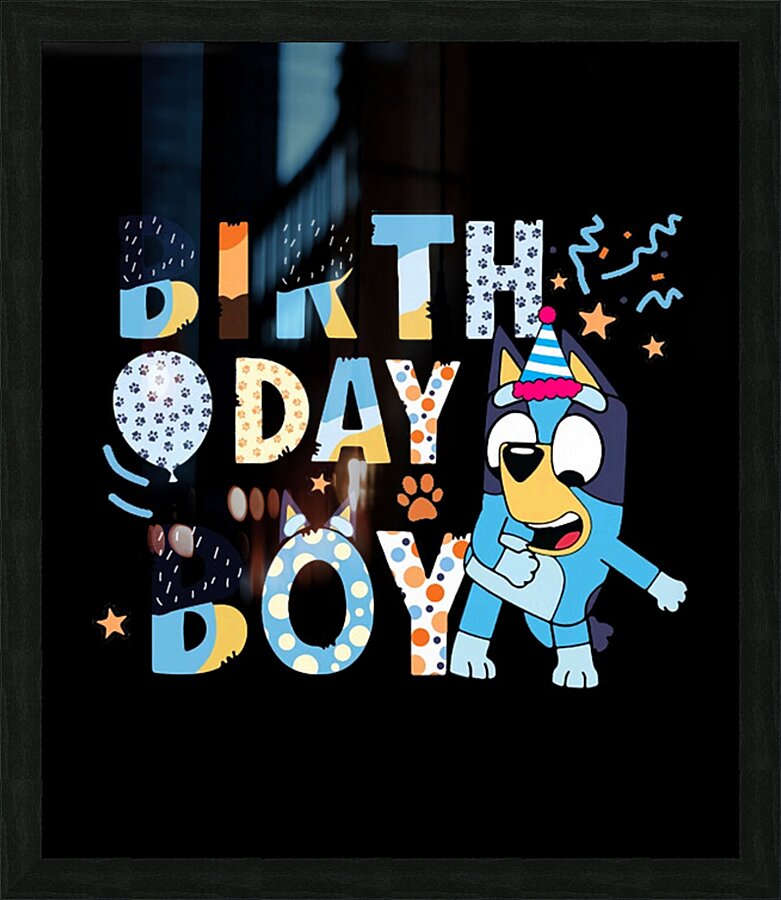 Bluey 60 Picture Frame print