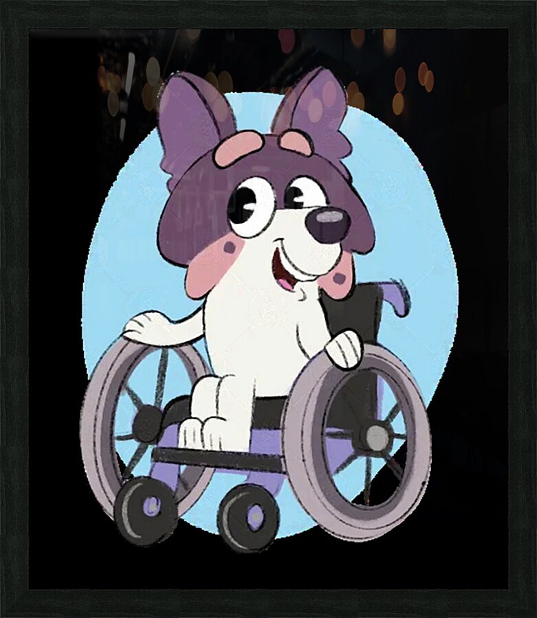 Bluey 3 Picture Frame print