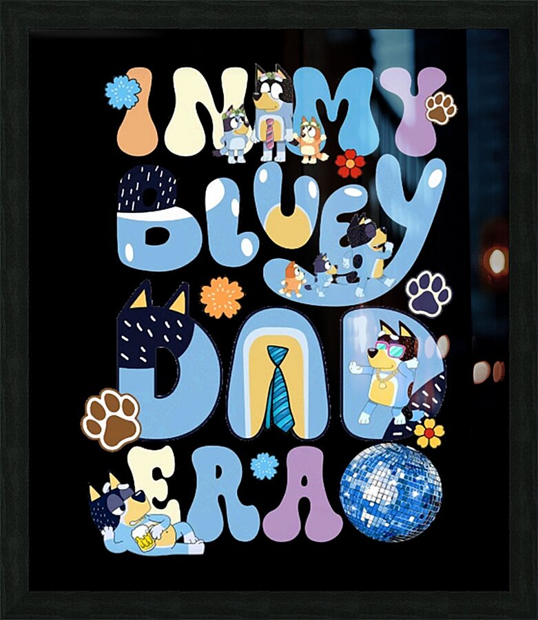 Bluey 8 Picture Frame print