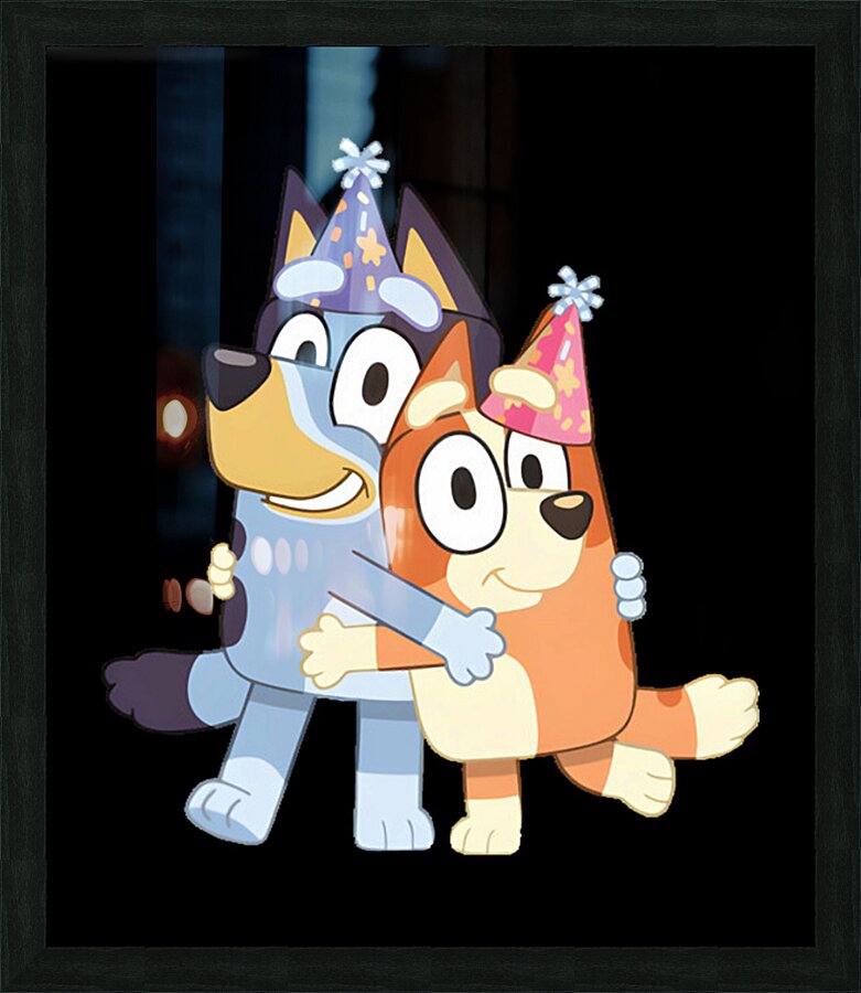 Bluey 12 Picture Frame print