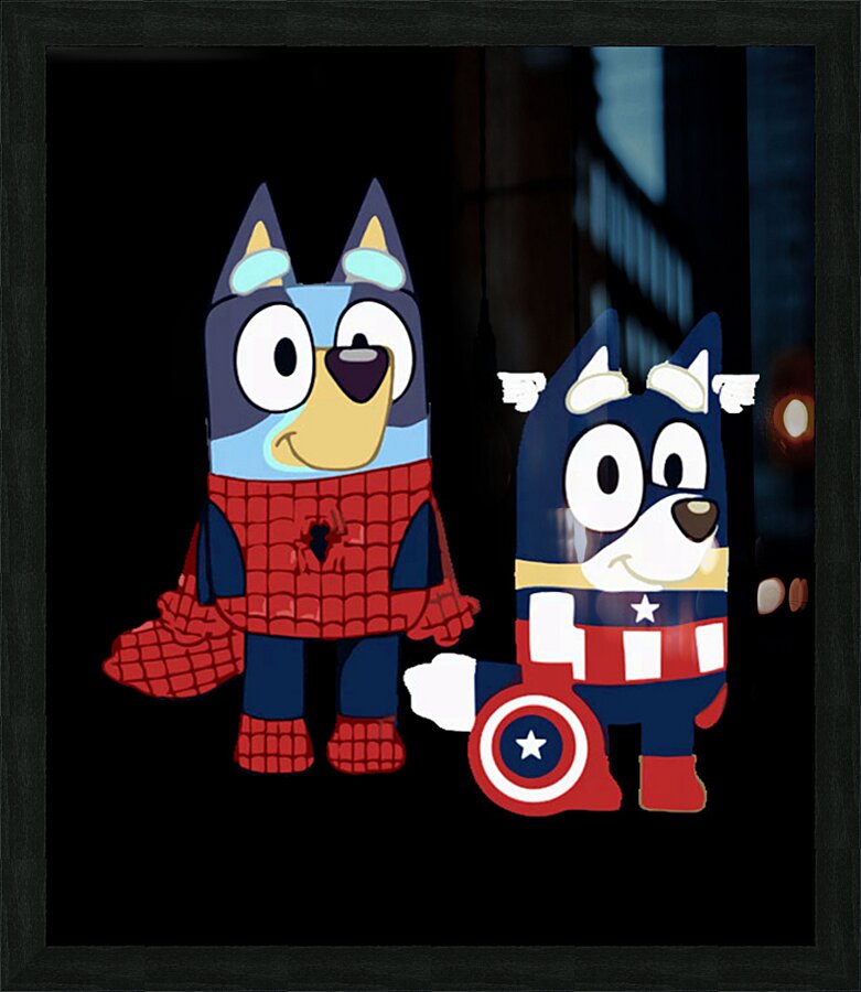 Bluey 17 Picture Frame print