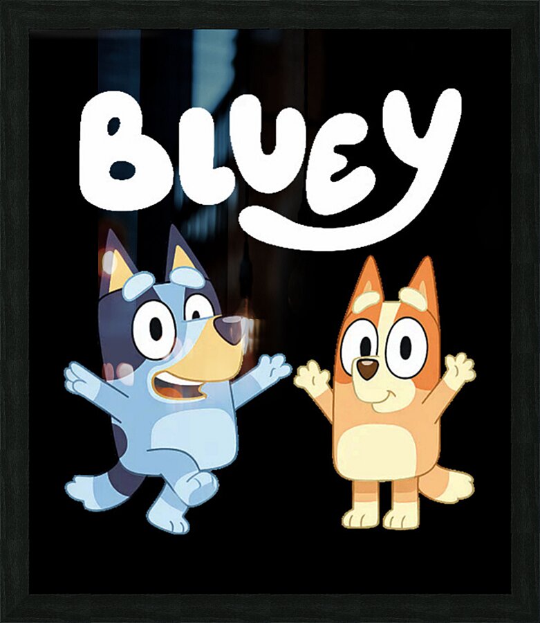 Bluey 18 Picture Frame print