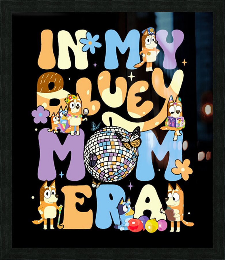 Bluey 25 Picture Frame print