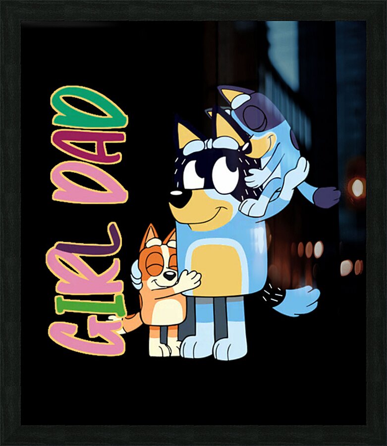Bluey 38 Picture Frame print